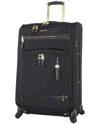 Steve Madden Luggage Large 28" Expandable Softside Suitcase With Spinner Wheels - Black