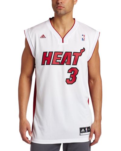 adidas Miami Heat Wade Jersey - White