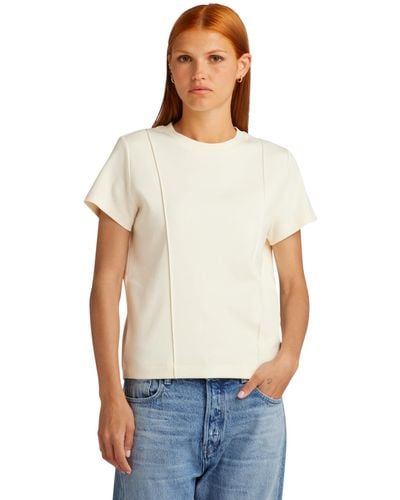 G-Star RAW Pintucked Tapered Top - White