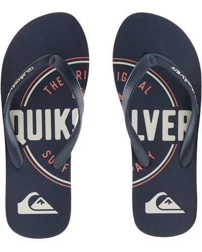 Quiksilver Java Art Flip Flop Sandal Blue