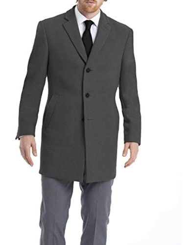 Calvin Klein Slim-style Overcoat - Grey