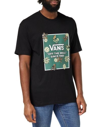Vans Fungi Box Fill T-shirt Voor - Zwart