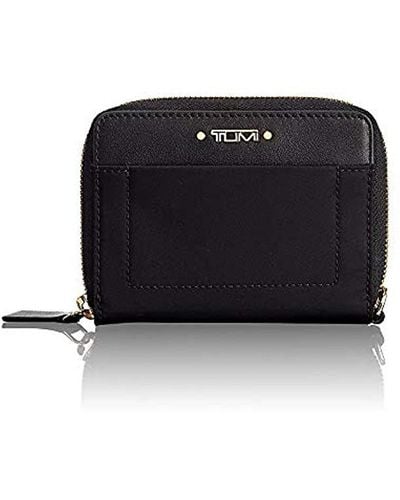 Tumi Fold Zip-around Wallet - Compact Card Holder For - Black