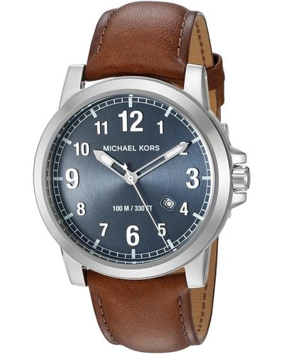 Michael Kors Paxton Silver-tone Watch Mk8501 - Blue