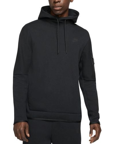 Nike Felpa Sportswear Tech Fleece Hoodie Black - Nero
