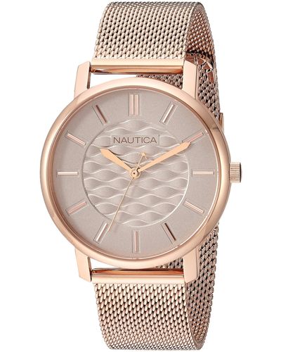 Nautica Coral Gables Japanese-Quartz Watch with Stainless-Steel Strap - Grau