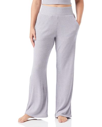 Triumph Thermal Wide Trouser High Waist Pyjama Bottom - Grey