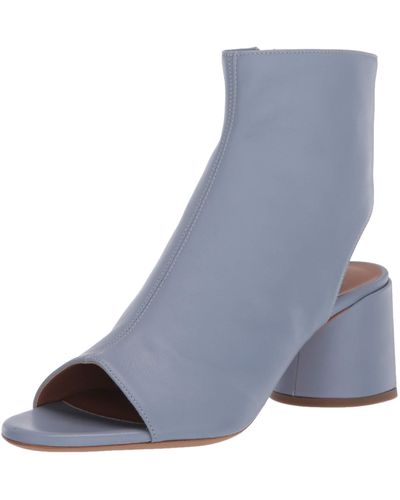 Emporio Armani Open Toe And Back Bootie Ankle Boot - Blue
