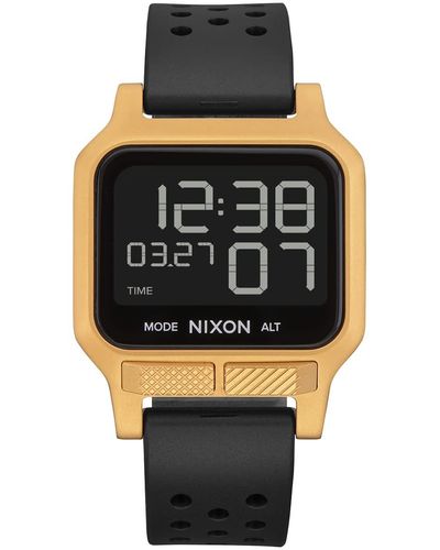 Nixon Digital Watch For And - 100m Water Resistant Exercise Workout And Running Watch - S Ultra Thin Lightweight Sport Watches - Black