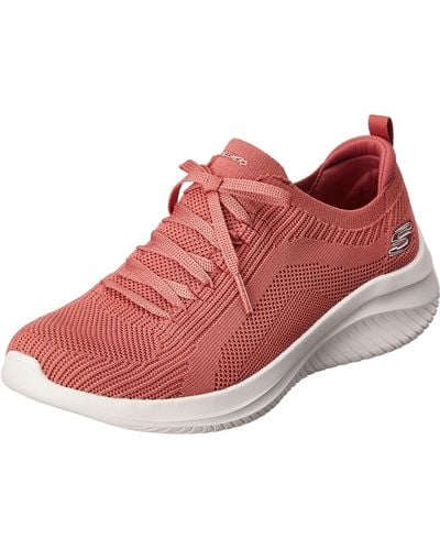 Skechers Ins: Ultra Flex 3.0 - Smooth Step Sneaker - Wide Width Navy 10 - Rosa
