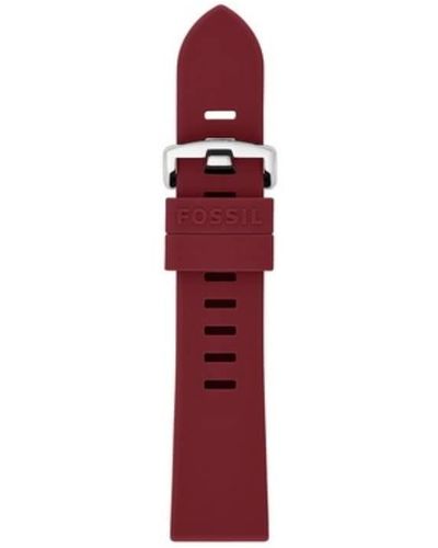 Fossil Strap For Unisex Watches 20 Mm Lug Width - Red