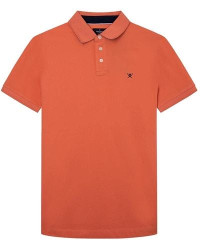 Hackett Swim Trim Polo Shirt - Orange