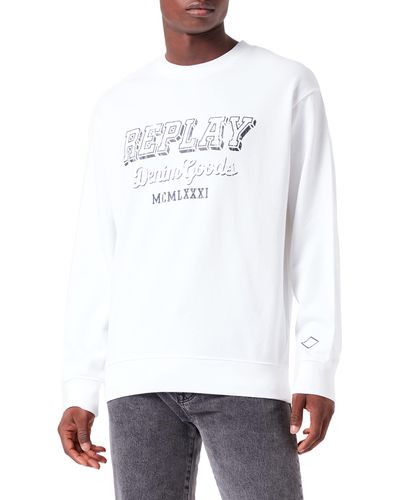 Replay M6314 Sweatshirt - Weiß