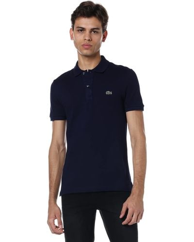 Lacoste Classic fit Langarm-Polo-Shirt XL Navy-blau