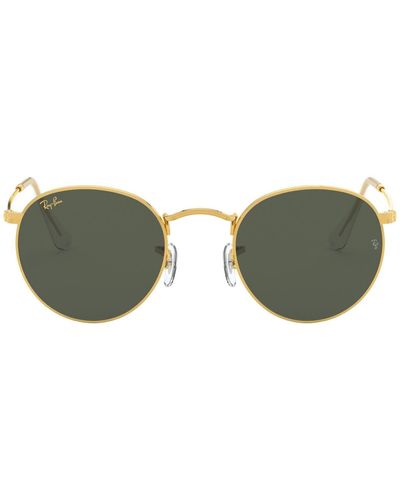 Ray-Ban Unisex-adult 0rb3447 Rb3447 Round Metal Sunglasses Gold - Black