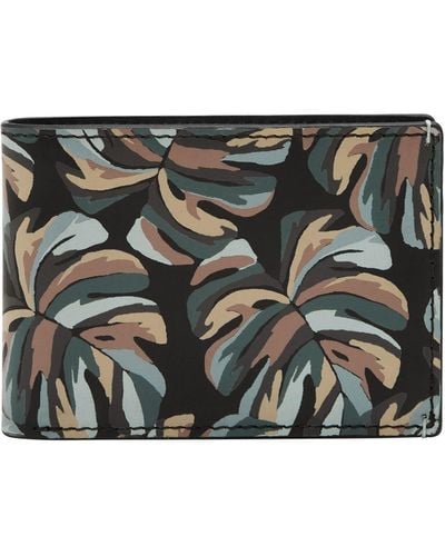 Fossil Bronson Front Pocket Wallet-bifold Multicolour Leather For Ml4489998