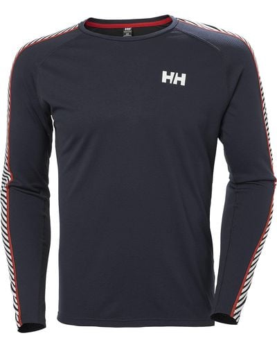 Helly Hansen Lifa Active Stripe Crew Shirt - Blue