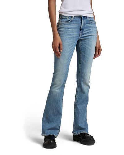 G-Star RAW 3301 Flare Jeans - Blauw