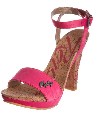 Replay Victori Fuxia Ankle Strap Heel Gwp07.003.c0011t.025 5 Uk - Pink