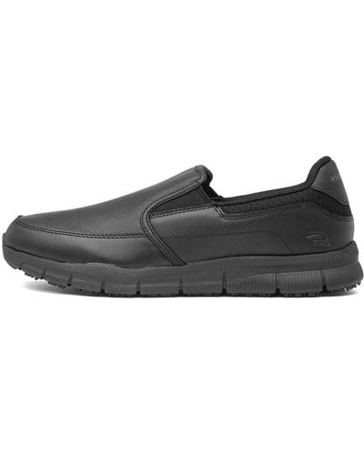 Skechers For Work Nampa-Groton Food Service Shoe,Black Polyurethane,10 W US - Schwarz