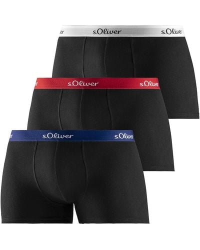 S.oliver Pack klassischer Jersey Boxershorts für - Komfort und Stil für jeden - Schwarz