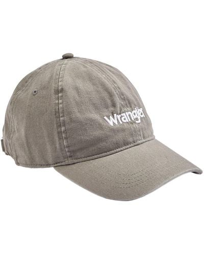 Wrangler Washed Logo Cap - Grau