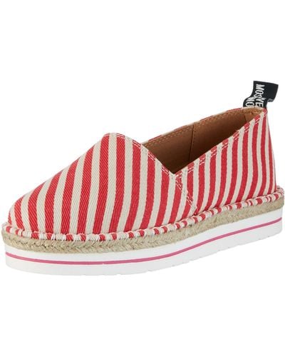 Love Moschino Espadrille Wedge Sandal - Red