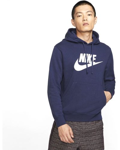 Nike Sportswear Club Fleece Hoodie Met Graphic - Blauw