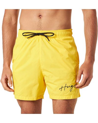 HUGO Paol Swim Shorts - Yellow