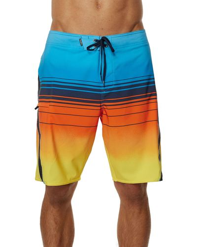 O'neill Sportswear S Boardshorts Superfreak Mist 20 Inch Tangerine/Superfreak Mist 30 - Blu