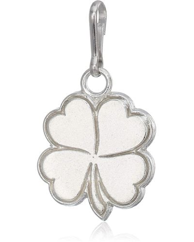 ALEX AND ANI Four Leaf Clover Charm Sterling Silver - Metallic