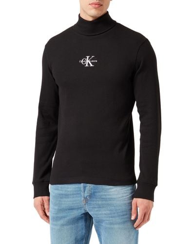 Calvin Klein Long-sleeve T-shirt Freefit Turtleneck - Black