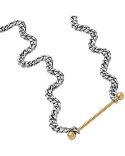 DIESEL Halskette Für Männer Stahl - Mettallic