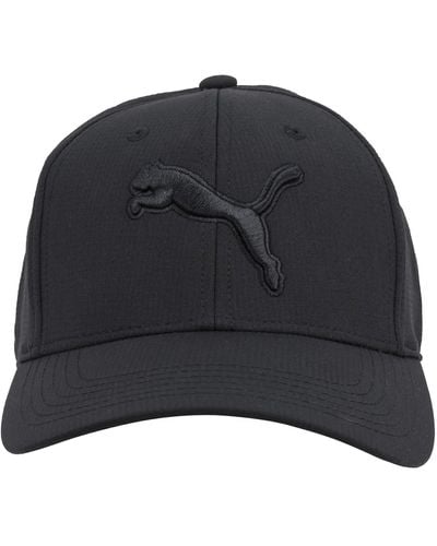 PUMA Evercat Mesh Stretch Fit Hat Black Size Small/medium
