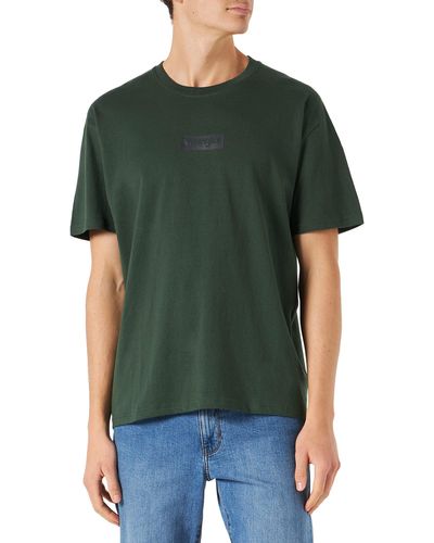 Wrangler Small Box Tee Shirt - Green