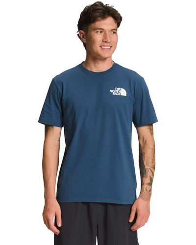 The North Face Kurzarm Box NSE Tee - Blau