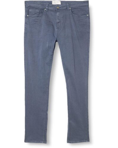 Springfield Pantalón 5 bolsillos color skinny lavado - Azul