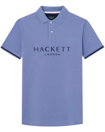 Hackett Hackett Heritage Classic Short Sleeve Polo L - Blue