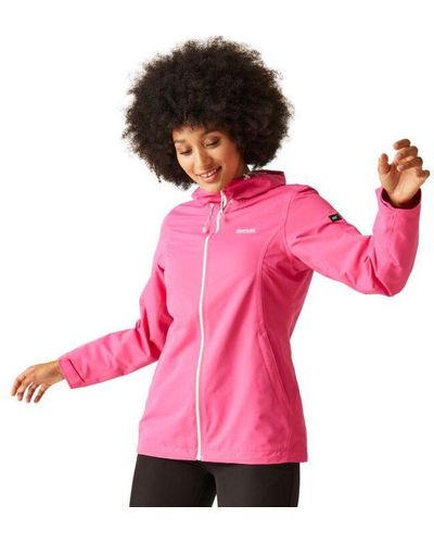 Regatta S Hamara Iii Waterproof Breathable Durable Coat - Pink