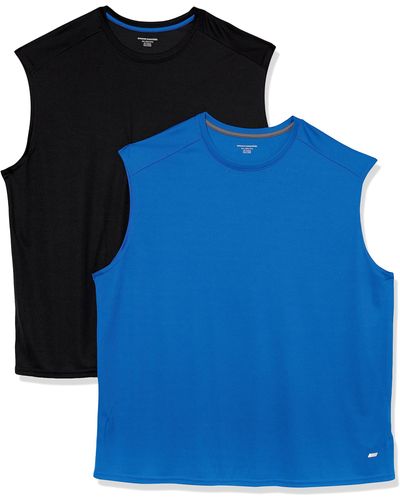 Amazon Essentials Active Performance Tech Muscle Tank - Blue