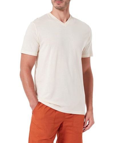 Tom Tailor Basic T-Shirt mit V-Neck 1032265 - Weiß