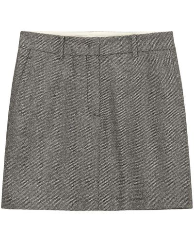 Marc O' Polo Maxirock Skirt, straight fit, high waist, mi - Grau