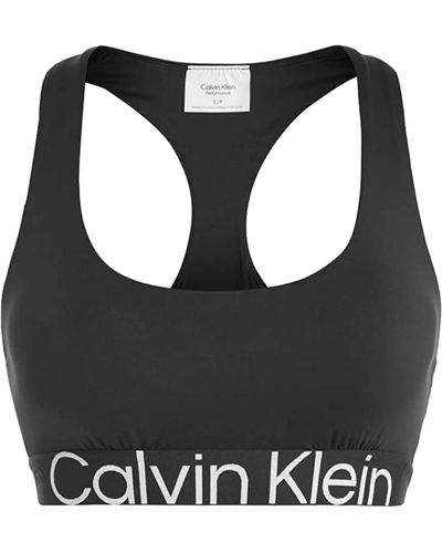 Calvin Klein CK Medium Support Sports Bra 00GWS3K115 Sport Top - Nero