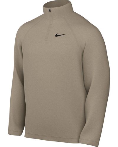 Nike Top M Nf Df Ready Top Qz - Naturel