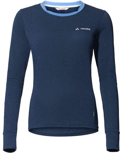 Vaude T-Shirt Sveit LS Shirt II Dark sea 40 - Blau