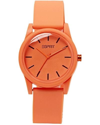 Esprit Uhr mit Gummiarmband - Orange