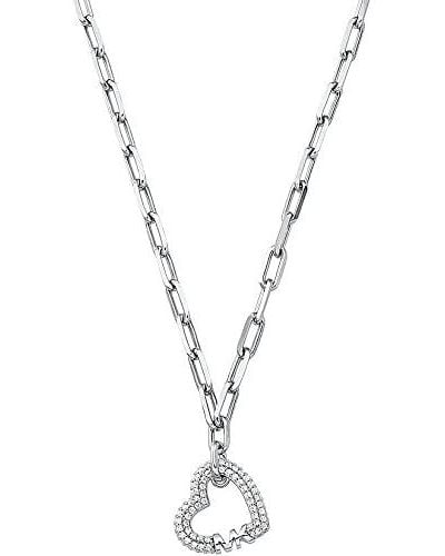 Michael Kors S Necklace Fashion Jewellery Item Number Mkc1647cz040 One Size Stainless Steel No Gemstone - Metallic