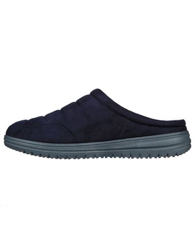 Skechers GARVANZA Hausschuhe Pantoffeln 204636 - Blau
