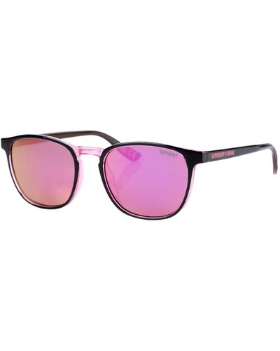 Superdry Vintage Neon Sunglasses - Black/pink - Purple