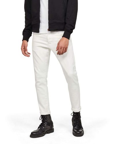 G-Star RAW 3301 Slim Fit Jeans,white - Black
